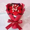 Novo Mini Buquê Girassol Cravo Rosa Flor de Sabão Flor Artificial Flor Seca Presente Transfronteiriço Dia dos Namorados