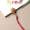 Madera de Azufaifo Hacha Cadena para Teléfono Móvil Colgante Colgante Joyería Tallado en Madera Creativo Bagua Espada de Siete Estrellas Colgante para Bolsa Llavero de Coche