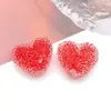 Colgante de Corazón de Azúcar de Colores Dulces de Moda para Pulsera, Collar, Pendientes, Llavero, Accesorios de Joyería DIY