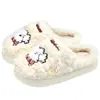 Chinelos de algodão fofos Lidani para mulheres, novo estilo outono/inverno 2026, chinelos de casa para interiores para casais, antiderrapantes, quentes e de pelúcia