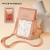 Bolsa Transfronteriza para Teléfono Móvil con Pantalla Táctil Nueva Bolsa Pequeña Estampada para Niñas de Hombro Cruzada Bolsa para Teléfono