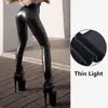 Pantalones legging de cuero nuevos para otoño e invierno LAZADA comercio exterior transfronterizo pantalones de mujer talla grande estilo europeo y americano cintura alta Sexy Elástico