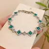 Pulsera Redonda de Circonita Estilo Coreano INS Fresca y Linda Pulsera de Muñeca Moda Hada Versátil Temperamento Joyería para la Mano Lujo Ligero Sensación de Alta Gama