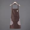 Delantal Impermeable 2026 para Uso en Cocina, Resistente al Aceite, Adulto, Moderno, Sin Mangas, Ropa de Trabajo para Catering, Estampado de Logo, Cuello Halter Sencillo