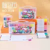 Marcador Impermeable de Secado Rápido Set de Bolígrafos de Tinta Acrílica a Base de Agua Set de Caja de Color No Transparente para Arte Infantil Set de Bolígrafos de Colores