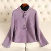 Abrigo de Lana Doble Cara Corto con Cuello Alto Estilo Chanel para Mujer, Chaqueta de Lana Pequeña de Cachemira, Nuevo Modelo de Alta Gama Otoño e Invierno