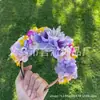 O Mágico de Oz Princesa Simulação Decoração de Flores Tiara Flor Fada Princesa Aurora Coroa Tiara Aniversário Infantil