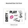 Estilo Ins personalidade Estampa de lábios em inglês Adesivos autoadesivos para vidro de janela espelho Decoração de penteadeira Adesivos decorativos BR0434C
