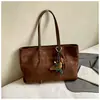 Bolso Retro Casual de Gran Capacidad en Gamuza 2025 Nuevo para el Trabajo Más Fácil de Combinar Bolso de Hombro Bolso de Mano Tote para Mujer