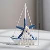 Decoración de velero estilo mediterráneo para pasillo, escritorio, estantería, tema estilo oceánico, accesorios de decoración de mesa de boda