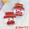 Cabeza de Papá Noel transfronteriza de fieltro de algodón y engrosamiento hecho a mano DIY decoración de árbol de Navidad accesorios de cabeza de ciervo tela de franela