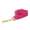 Collar de terciopelo rosa para mascota collar de perro cuerda de tracción para pecho y espalda cadena para perro arnés de pecho y espalda para perro pieza única transfronteriza