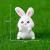 Paisaje en miniatura, conejito creativo, set para hacer té y conversar, jardinería y paisajismo, accesorios decorativos DIY, pequeños adornos de mesa