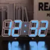 Reloj Digital LED 3D Inteligente Reloj Despertador Electrónico Transfronterizo Reloj de Pared para Sala de Estar Temperatura Interior
