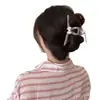 Pinza para el pelo con lazo dulce y femenino, tamaño grande, accesorio para el pelo de alta gama y exquisito, nuevo modelo 2026, adorno para el pelo con pinza de tiburón para la parte trasera de la cabeza
