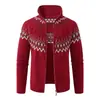2026 Amazon Otoño Invierno Nueva Chaqueta Casual Suéter de Punto Versátil Cárdigan Jacquard Chaqueta Holgada de Manga Larga para Hombre