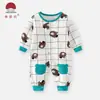 Gran Venta Especial Primavera y Otoño Monos para Bebé Algodón Puro Trajes para Bebé Niña y Niño Manga Larga Entrepierna Dividida Entrepierna Cerrada Harem