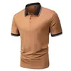 Camisa Polo de Manga Corta para Hombre Verano Caliente Nueva Estampado 3D Casual de Negocios Ajustada Transpirable Camisa Polo con Botones