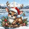 Nuevo Colgante Decorativo Acrílico 2D Accesorios Perfectos para Coche y Decoraciones de Árbol de Navidad