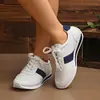 Sapatos Casuais Leves Cruzados Plus Size para Primavera e Outono Novos Tênis Esportivos para Corrida Sapatos Individuais de Comércio Exterior Atacado Tênis de Pai Color Block