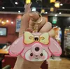 Celebridade da Internet Boneca Cartoon Multifuncional Chaveiro com Luz Piscante Calculadora Termômetro Pingente de Mochila Pequeno Presente Atacado