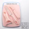 Juego de Cuchillos para Fruta Cuchillo Pelador Doméstico Tijeras Tenedor para Fruta Plato para Fruta Tabla de Cortar Fruta Grupo de Almacenamiento