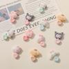 Macio Fofo Mini Gato Amor Veludo Patch DIY Artesanal Capa de Celular Acessórios de Boneca Material para Joias