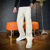 Calça Casual Reta Versátil de Alta Qualidade com Caimento, Moda Tendência de Outono de Alto Padrão para Homens, Personalidade Simples