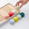 Mini pote de chá de cerâmica, pequeno pote de porcelana esmaltada rosa, caixa de pó de rouge, recipiente portátil selado, pode ser impresso com logotipo