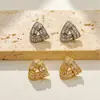 Pendientes Triangulares de Circonita de Alta Gama, Modernos y Versátiles, Pendientes de Estilo Lujo Ligero