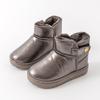 Botas de nieve para niños para niños antideslizantes impermeables invierno engrosadas con forro polar cálidas botas cortas zapatos de algodón para niños zapatos de algodón para bebé