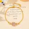 Pulsera Francesa de Lujo Ligero Rosa Gota de Agua Full Diamante Color Duradero Moda de Gama Alta Versátil Exquisita Pulsera de Calcedonia Rosa