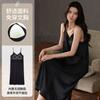 Em Estoque E-Commerce Transfronteiriço Camisola de Seda Gelo com Bojos Vestido Longo de Verão Feminino da Moda Sexy Roupa de Dormir de Seda Gelo