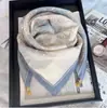 Bufanda Cuadrada Cálida de Nuevo Estilo 2024 con Hebilla Magnética, Bufanda Triangular de Seda, Bufanda de Algodón para Mujer, Bufanda Elegante para Cuello para Primavera, Otoño e Invierno, Versátil y Elegante