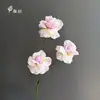 3 Cabeças de Rosas Artificiais Elsa com Pétalas Reversíveis, Adereços Atacado para Fotografia, Decoração de Móveis, Arranjos Florais, Base para Arranjos de Flores na Série de Cores Monet