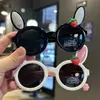 Gafas de Sol Polarizadas Infantiles con Orejas de Conejo de Dibujos Animados Bunny de Silicona Lindas Lindas Gafas de Sol para Bebé Niña