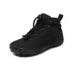 Zapatos de Algodón de Caña Alta con Punta Ancha para Niños, Transfronterizos, de Invierno, para Exteriores, a Prueba de Frío, Cálidos, Botas de Nieve, Botas de Algodón Espesadas con Felpa