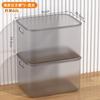 Caixa de Armazenamento Transparente Doméstica de Mesa Grande Capacidade Caixa de Armazenamento de Roupas Armazenamento de Brinquedos Plástico Grande Espessada Caixa de Armazenamento