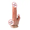 Juli'An Lamiendo la Lengua USB Retráctil Oscilante de Carne Artificial Suave para Masturbación Femenina, Totalmente Automático e Insertable
