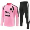 2627 Traje de Entrenamiento para Adultos Real Madrid Traje de Entrenamiento de Manga Larga Atlético de Madrid Adulto Otoño/Invierno Inter de Milán Traje de Entrenamiento Miami Set