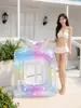 Suministro Transfronterizo de Sillón Inflable de Sirena Soñadora Estilo Ins con Lentejuelas, Flotador Inflable para Adultos y Niños, Flotador Grande para Piscina