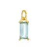 Colgante de Circonita de 12 Colores Más Vendido Transfronterizo, Colgante de Collar de Lujo Chapado en Cobre Dorado, Accesorios para Joyería DIY