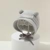 Gorro de bebé de algodón cálido para otoño e invierno, con protección para los oídos, bonito gorro para la cabeza para niños y niñas.