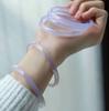 Pulsera de Calcedonia Violeta Hielo Alto al por Mayor Ágata Lavanda Joyería de Pulsera Jingle para Mujer Regalo