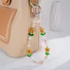 Encantador Colgante para Teléfono Estilo Panda con Elementos Chinos, Creativa Cadena de Cuentas de Bambú, Colgante Corto Antiperdida para Teléfono