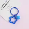 Llavero Colgante de Estrella de Cinco Puntas Transparente de Acrílico de Colores Estilo Ins para Bolsos de Mujer Accesorios de Adorno Colgante DIY Venta al por Mayor