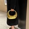 Bolso de Cena Transfronterizo Bolso Clutch Bolso Acrílico para Mujer Moda Europea y Americana Bolso Clutch Bolso Media Luna Bolso de Hombro Único Bandolera para Mujer