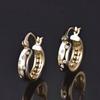 Zhen Rong deseja Promoção Quente Novos Brincos de Argola Banhados a Ouro 18k Moda Europeia e Americana Feminina Brincos de Diamante Brincos Acessórios de Orelha