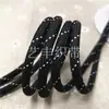 Corda de Poliéster Torcida com Núcleo de 5mm em Cores Contrastantes, Cordão de Cintura Intercolor Verde Escuro, Cordão para Alça de Chapéu, Cordão para Cadarço