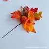 Estacas de Folha de Bordo e Abóbora, Decorações para Festival da Colheita de Outono, Galhos de Flores para Decoração de Casa de Halloween, Enfeites para Buquê de Ação de Graças
